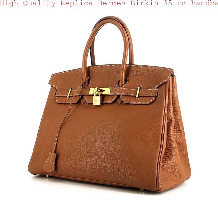 High Quality Replica Hermes Birkin 35 cm handbag in gold togo leather